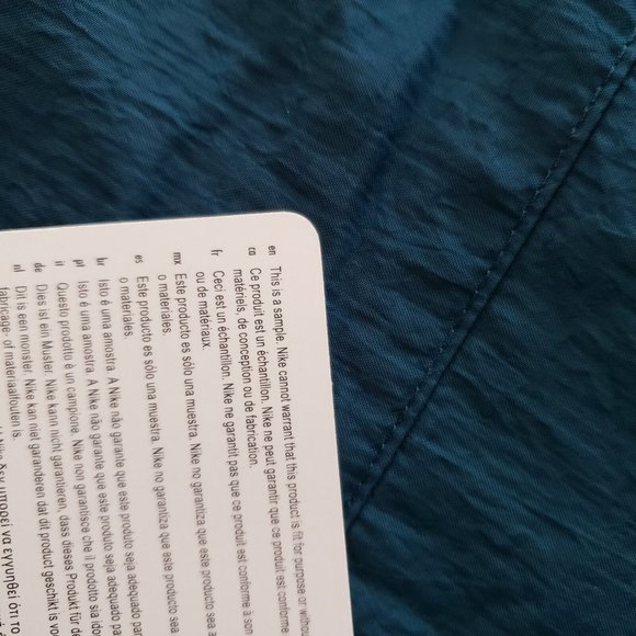 Air Jordan Wings 1/2 zip SAMPLE 🔥 Windwear Jacket Men Medium Teal Green/Indigo - Picture 9 of 10